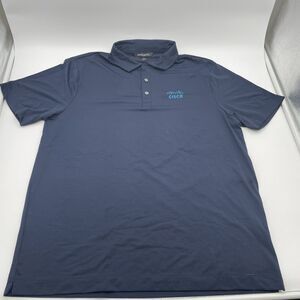 Mercer+Mettle Men's L Blue Short Sleeve Polo Shirt Cisco Logo